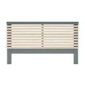 CANACA - Tête de Lit 135/140 Scandinave MDF et Pin Massif Gris Vert