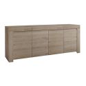 FIRMIN - Buffet 4 Portes Aspect Bois Finition Cadiz