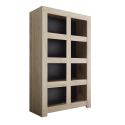 FIRMIN - Rangement Ouvert 8 Niches Aspect Bois Finition Cadiz