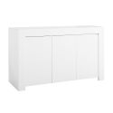 FIRMIN - Buffet 3 Portes Blanc Finition Mat