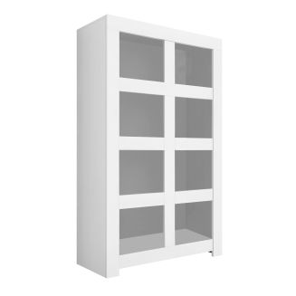 FIRMIN - Rangement Ouvert 8 Niches Blanc Finition Mat