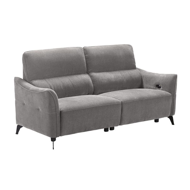 BURGOS - Canapé 3 Places Electrique Tissu Waterproof Gris BURGOS - Canapé 3 Places Electrique Tissu Waterproof Gris