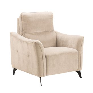 BURGOS - Fauteuil Electrique Tissu Waterproof Beige