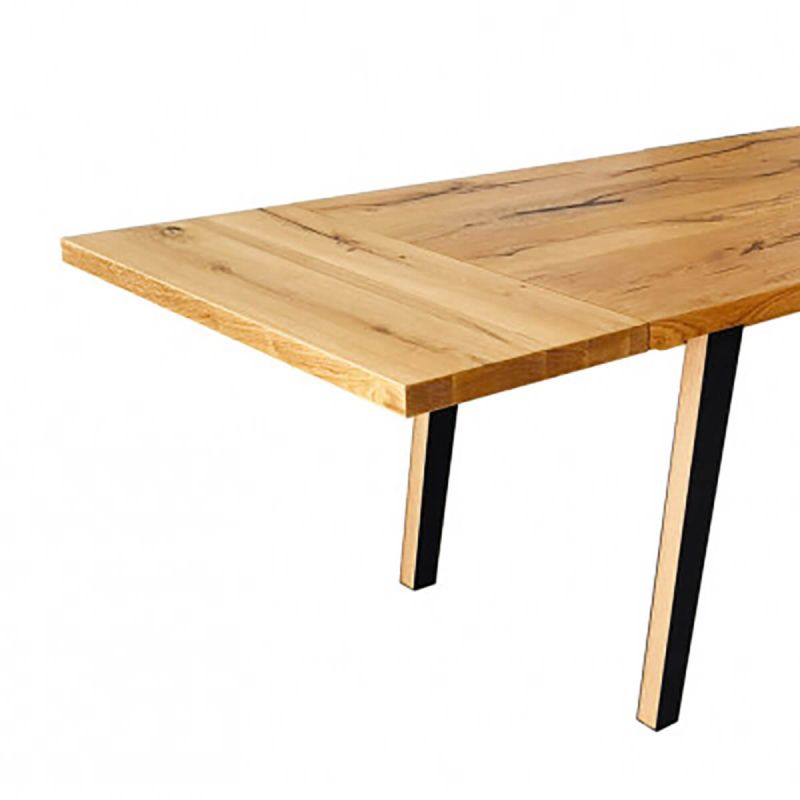 BATTISTA - Lot de 2 rallonges pour Table repas 180cm Plaquage Chêne rustique BATTISTA - Lot de 2 rallonges pour Table repas 180cm Plaquage Chêne rustique