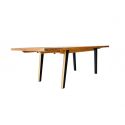 BATTISTA - Lot de 2 rallonges pour Table repas 180cm Plaquage Chêne rustique