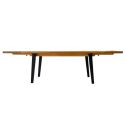 BATTISTA - Lot de 2 rallonges pour Table repas 180cm Plaquage Chêne rustique