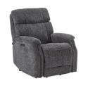 LINARES - Fauteuil Relax Releveur Electrique Tissu Gris foncé