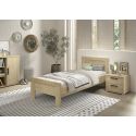 MARCO - Chambre Enfant Lit 90x200cm + Chevet Aspect Chêne clair