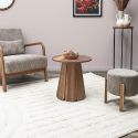 LYLIAN - Table d'appoint en MDF Aspect Noyer