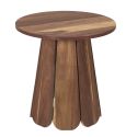 LYLIAN - Table d'appoint en MDF Aspect Noyer
