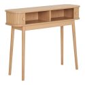 ERIKA - Console 2 portes coulissantes en MDF et Pin Naturel