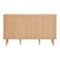 ERIKA - Buffet 2 portes coulissantes en MDF et Pin Naturel