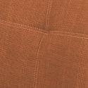 BISPO - Lot de 2 Chaises Tissu Texturé Coloris Brique Terracotta