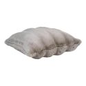 INGVAR - Coussin 45x45cm Fourrure synthétique Doublé Polyester Beige