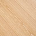 KOLAM - Table Repas 220cm en MDF Plaquage Frêne Pieds Laqué Beige Mat