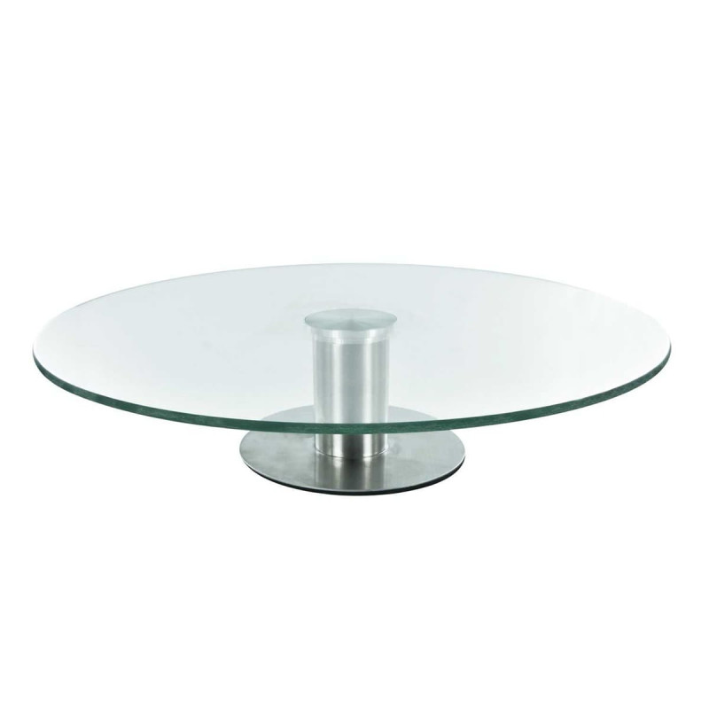 Plateau Tournant en Verre Ø30cm sur Pied Plateau Tournant en Verre Ø30cm sur Pied