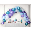 Arche de 100 Ballons Violets Bleus et Blancs