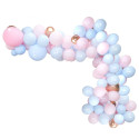 Arche de 125 Ballons Nuances de Rose et Bleu