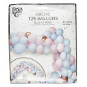 Arche de 125 Ballons Nuances de Rose et Bleu