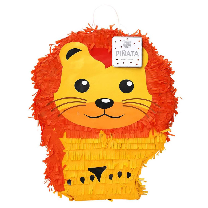 Pinata Forme Lion à Garnir H39cm