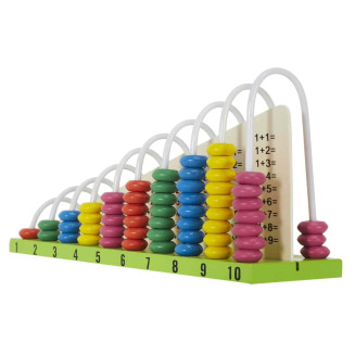 Boulier Mathématiques Montessori en Bois Multicolore