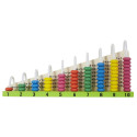 Boulier Mathématiques Montessori en Bois Multicolore