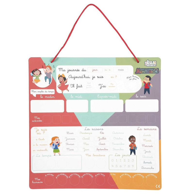 Jeu Montessori Emploi du temps de la Journée Jeu Montessori Emploi du temps de la Journée