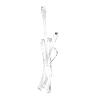 Câble Plat Lightning Charge Rapide Longueur 1m Blanc