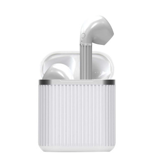 Ecouteurs Bluetooth Sans Fil Stéréo Blancs Charge Induction
