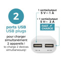 Adaptateur Secteur 2 Ports USB dont 1 Charge Rapide
