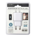 Adaptateur Secteur 2 Ports USB dont 1 Charge Rapide