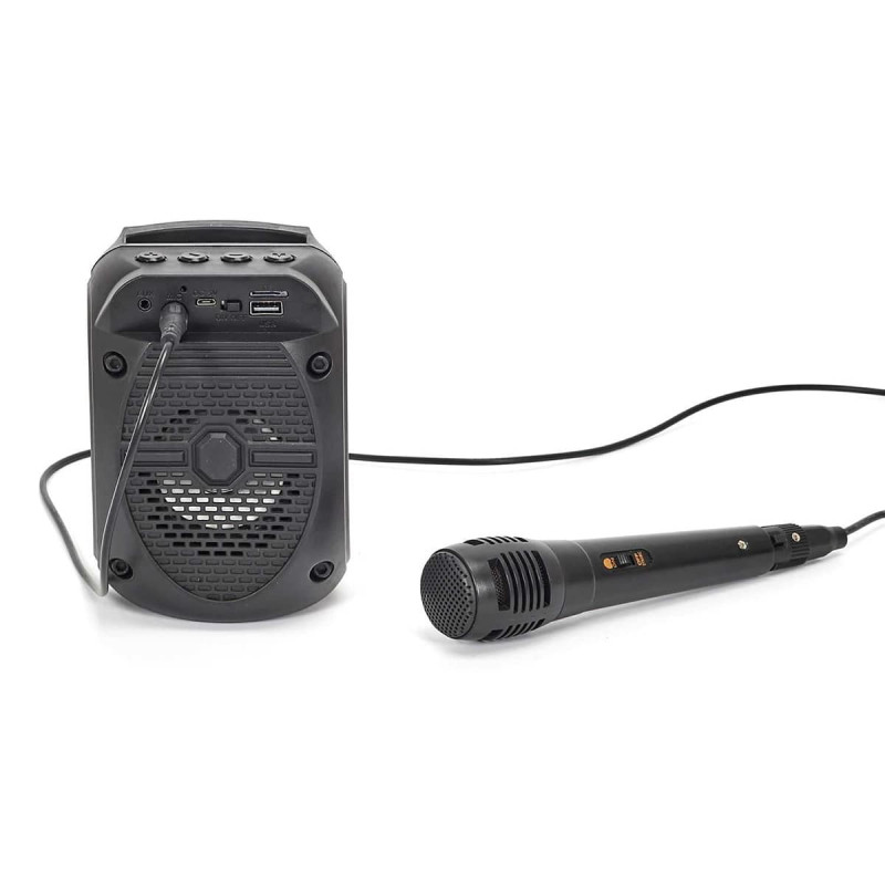 Enceinte Karaoké Sans Fil Lumineuse avec Micro Enceinte Karaoké Sans Fil Lumineuse avec Micro