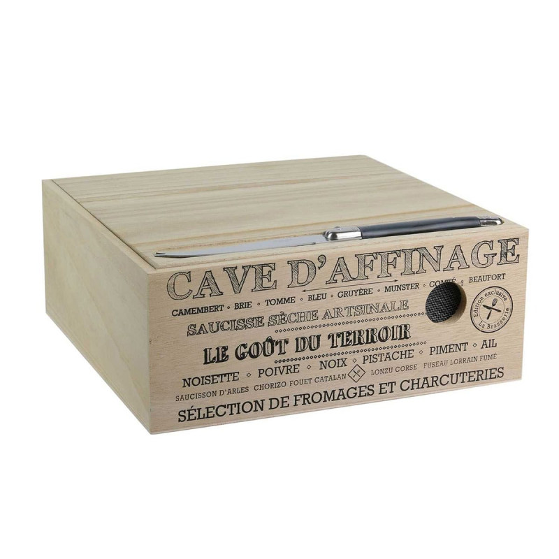 Cave à Fromage en Bois avec Couteau Cave à Fromage en Bois avec Couteau