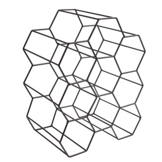 Casier à Bouteilles 9 cases Nid d'Abeille
