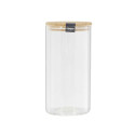 Bocal de Conservation 1,6L en Verre Couvercle Bambou
