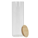 Bocal de Conservation 2L en Verre Couvercle Bambou