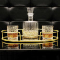Coffret de 4 Verres à Whisky Motifs Embossés