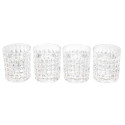 Coffret de 4 Verres à Whisky Motifs Embossés