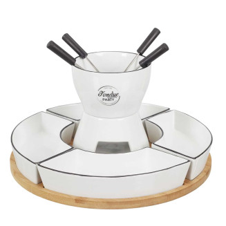 Service à Fondue à la Bougie pour 4 Personnes