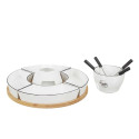 Service à Fondue à la Bougie pour 4 Personnes