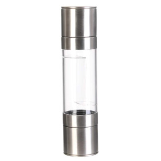 Moulin à Poivre et Sel 2 en 1 en Inox et Plastique