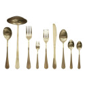 Ménagère 39 Pièces en Inox Doré