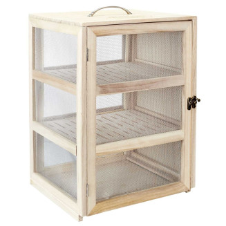 Boîte Garde-Manger en Bois et Grillage Fin