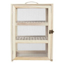 Boîte Garde-Manger en Bois et Grillage Fin