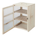Boîte Garde-Manger en Bois et Grillage Fin