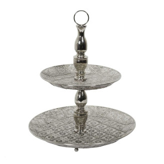 Plateau Décoratif Double Ø49cm en Métal