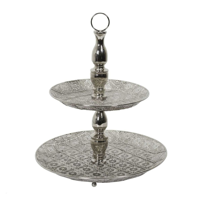 Plateau Décoratif Double Ø49cm en Métal