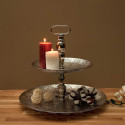 Plateau Décoratif Double Ø49cm en Métal
