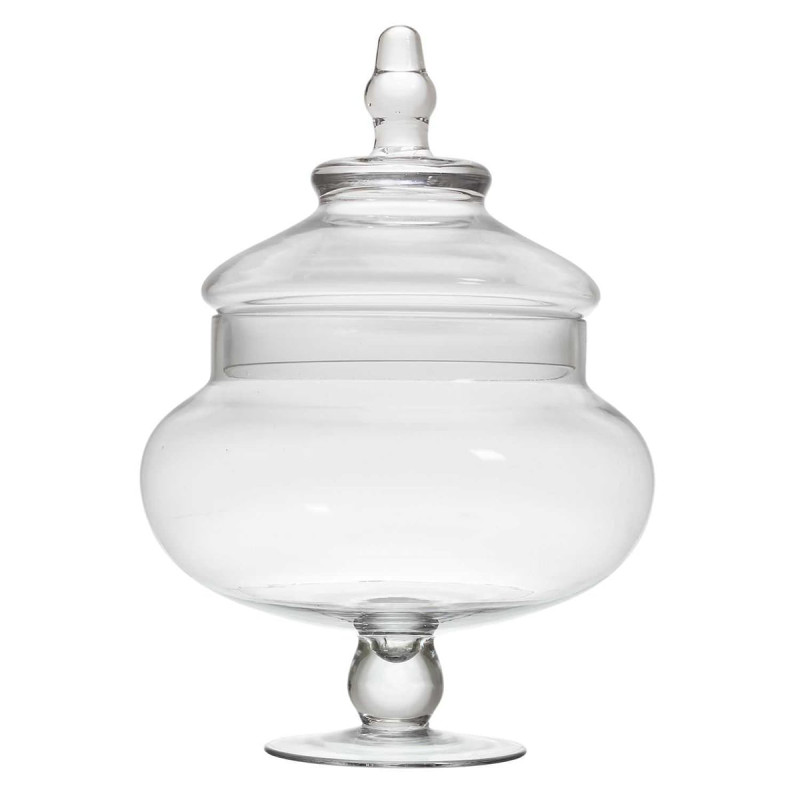 Bonbonnière sur Pied en Verre Ø20cm Bonbonnière sur Pied en Verre Ø20cm
