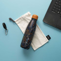 Coffret Bouteille Isotherme 50cl Motif Nature + Pochon + Mousqueton